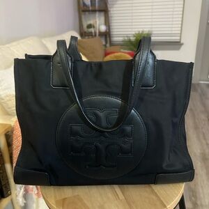 Tory Burch Black Nylon Tote